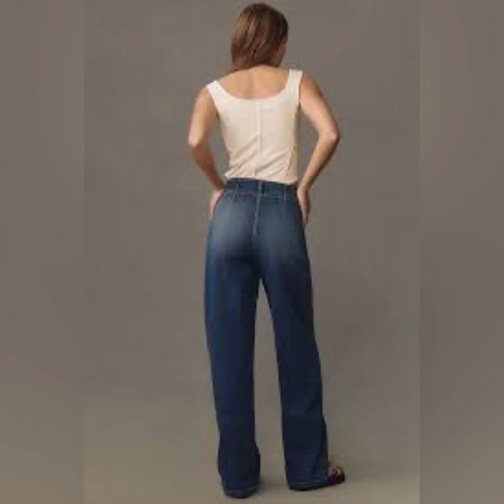 The Eventide High-Rise Wide-Leg Trouser Jeans by Pilcro from Anthropologie - Picture 2 of 4